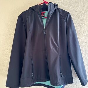 Gerry Weber Black soft shell Utility/Rain Jacket With Teal Inside
